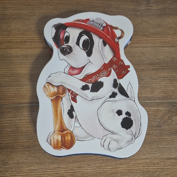 Dalmatian Fire Dog Metal Tin - Picture 1 of 9